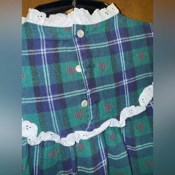VTG L.L. Bean Classic Plaid Christmas Granny Nightgown